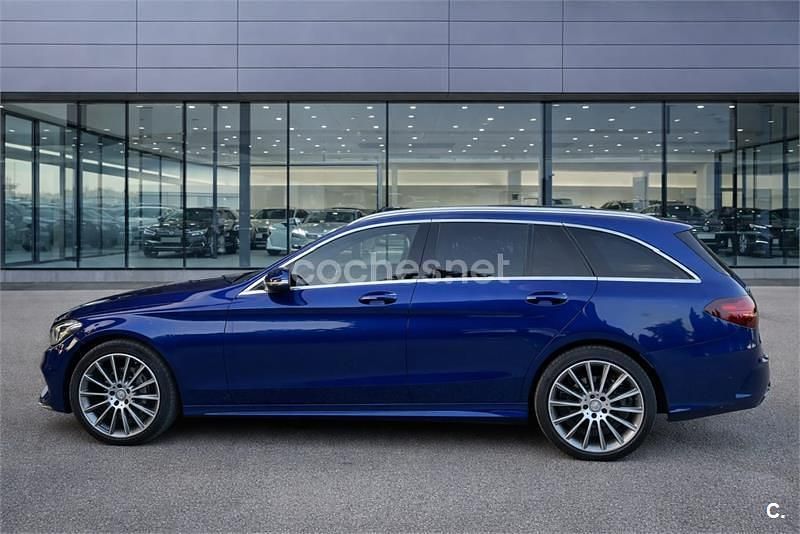 Usado Mercedes C220 Exclusive 170 CV (125 kW) 2016 Azul Familiar