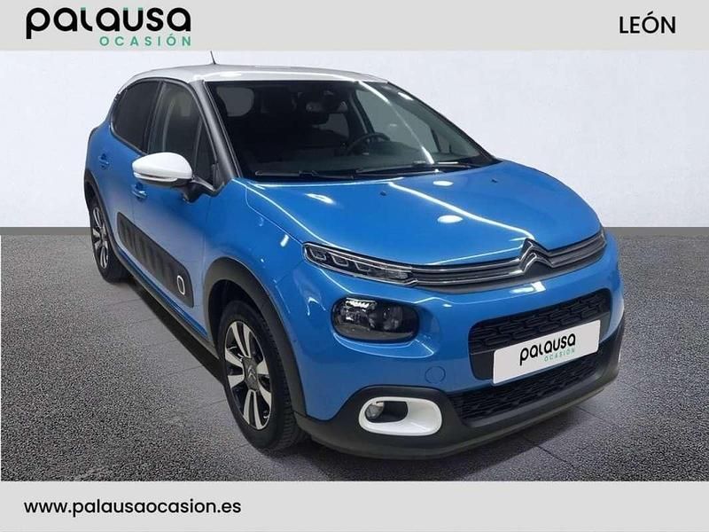 Usado Citroën C3 Shine 99 CV (72 kW) 2019 Azul Utilitario