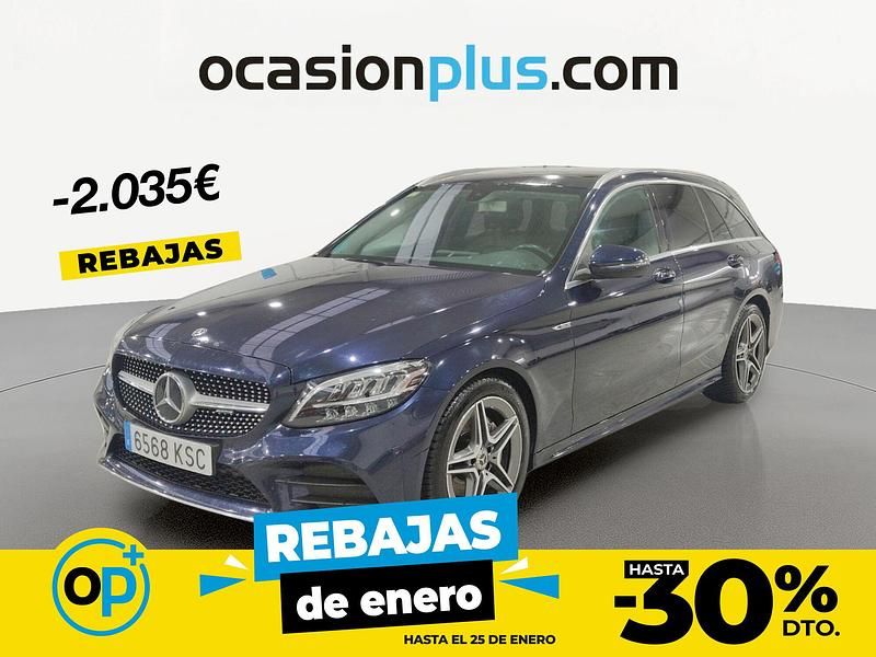 Azul Usado 2018 Mercedes C220 Familiar | 22.390 € (Precio justo) - Imagen 1/4