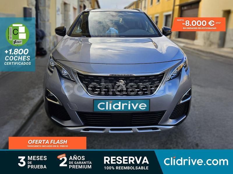 Gris / plata Usado 2020 Peugeot 5008 GT-line Monovolumen | 16.890 € (Super precio) - Imagen 1/3