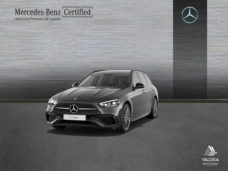 Gris Usado 2021 Mercedes C220 AMG line Familiar | 39.900 € (Caro) - Imagen 1/4