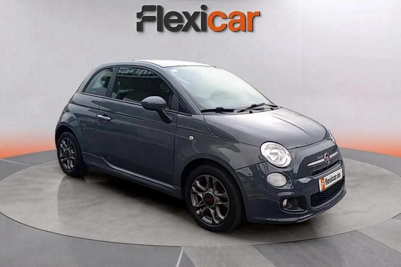 Gris Usado 2015 Fiat 500 Lounge Berlina | 7990 € (Precio justo) - Imagen 1/4
