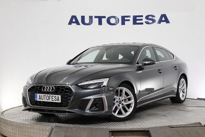 Gris titanio Usado 2021 Audi A5 Sportback S-Line Berlina | 33.500 € (Precio justo) - Imagen 1/4