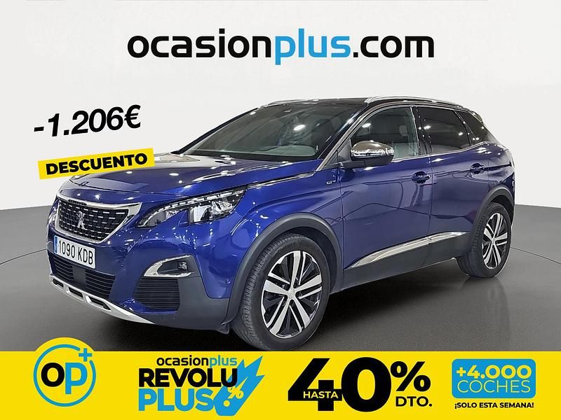 Usado Peugeot 3008 GT 180 CV (132 kW) 2017 Azul SUV