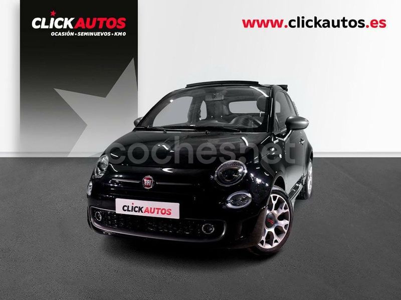 Negro Usado 2022 Fiat 500C Sport Descapotable | 13.900 € (Caro) - Imagen 1/4