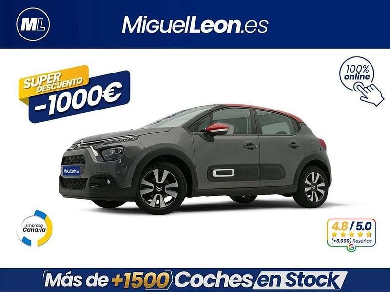 Gris Usado 2022 Citroën C3 Feel Berlina | 8985 € (Buen precio) - Imagen 1/3