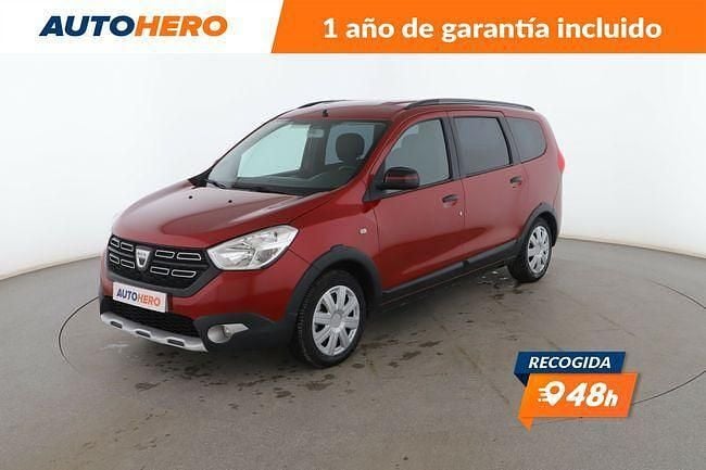 Rojo Usado 2019 Dacia Lodgy Monovolumen | 14.399 € (Precio justo) - Imagen 1/4
