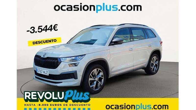 Gris Usado 2023 Skoda Kodiaq SportLine SUV | 35.446 € (Caro) - Imagen 1/4