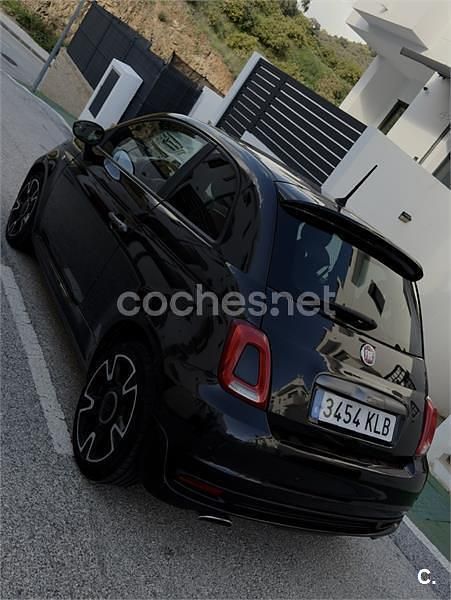 Usado Fiat 500 S 69 CV (50 kW) 2018 Negro Berlina