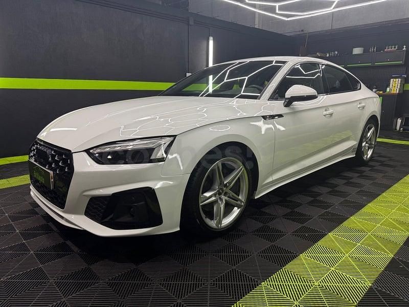 Usado Audi A5 Sportback S-Line 163 CV (119 kW) 2020 Blanco Utilitario