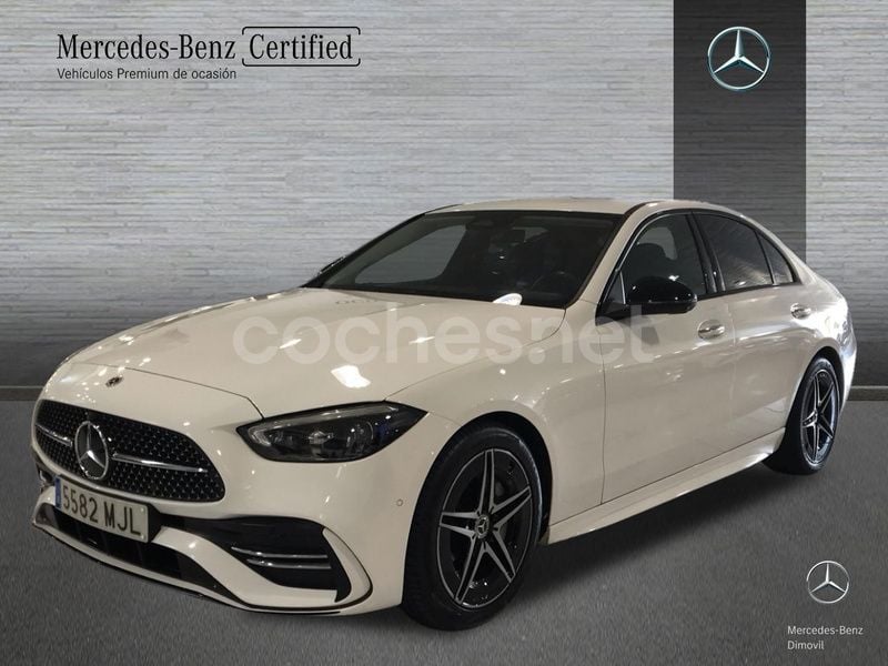 Blanco Usado 2023 Mercedes C220 AMG line Berlina | 41.900 € (Precio justo) - Imagen 1/4