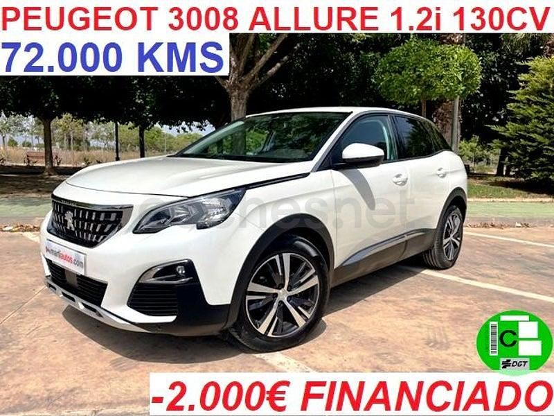 Usado Peugeot 3008 Allure 130 CV (95 kW) 2019 Blanco SUV