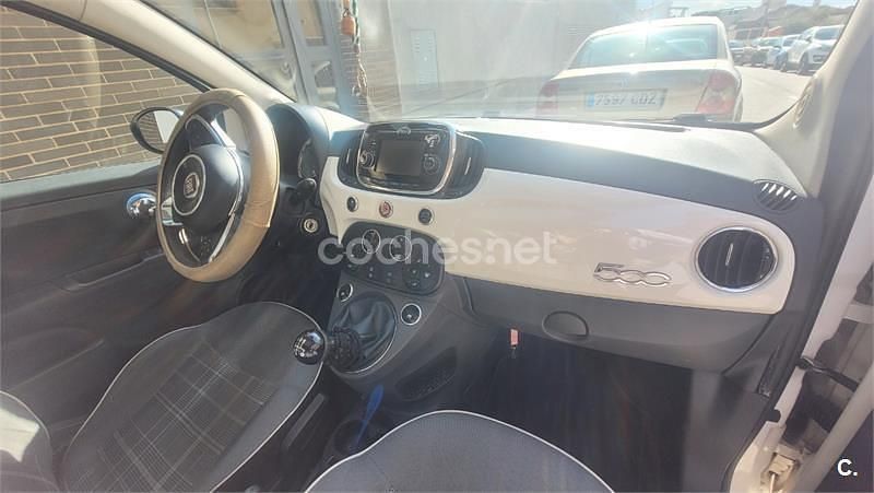 Usado Fiat 500 Lounge 95 CV (69 kW) 2017 Blanco Berlina