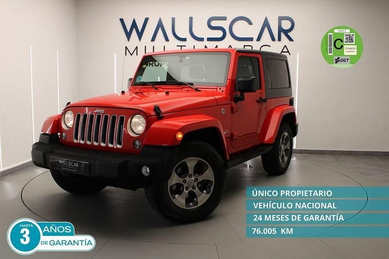 Rojo Usado 2017 Jeep Wrangler Sahara SUV | 39.690 € (Precio justo) - Imagen 1/4