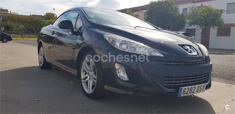 Negro Usado 2010 Peugeot 308 CC Sport Descapotable | 5900 € (Precio justo) - Imagen 1/4
