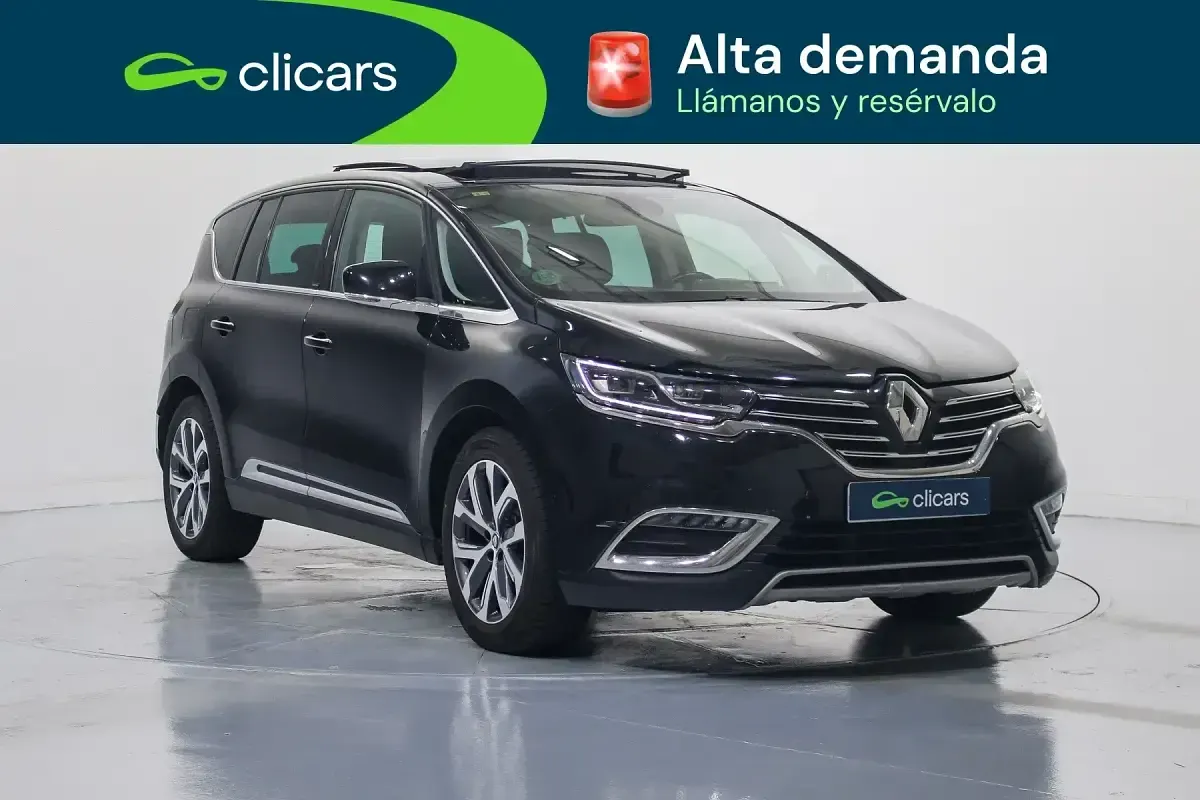 Usado Renault Espace Zen 160 CV (117 kW) 2016 Negro Monovolumen