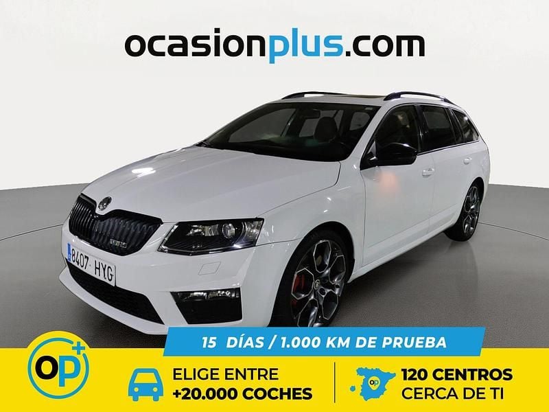 Blanco Usado 2014 Skoda Octavia RS Familiar | 16.450 € (Precio justo) - Imagen 1/4