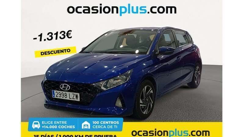 Azul Usado 2022 Hyundai i20 Utilitario | 13.137 € (Precio justo) - Imagen 1/4