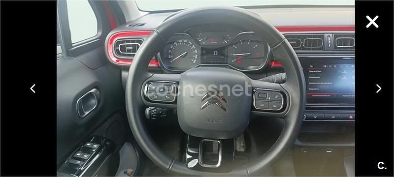 Usado Citroën C3 PureTech 82 CV (60 kW) 2018 Rojo Utilitario