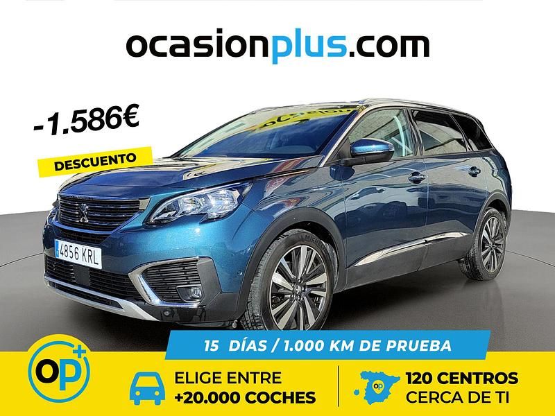 Usado Peugeot 5008 Allure 130 CV (95 kW) 2018 Azul SUV