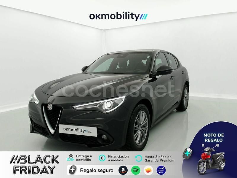 Negro Usado 2022 Alfa Romeo Stelvio Super SUV | 29.900 € (Precio justo) - Imagen 1/4