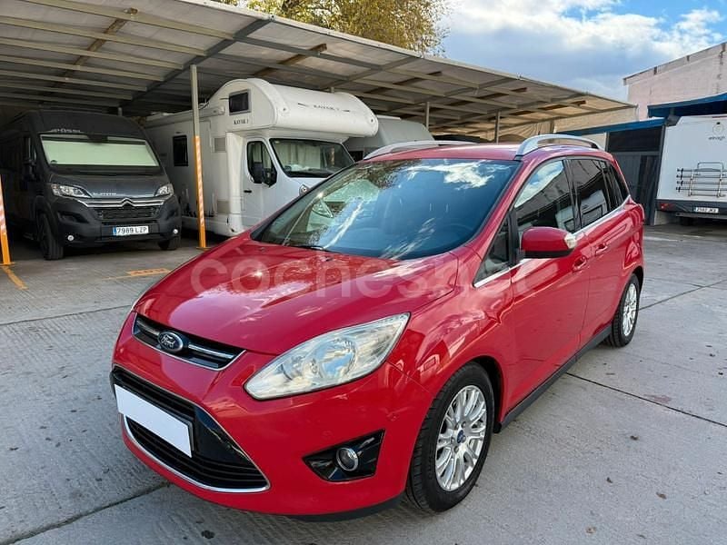 Rojo Usado 2012 Ford Grand C-Max Titanium Monovolumen | 5599 € (Precio justo) - Imagen 1/4