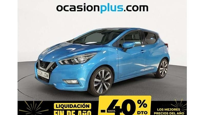 Azul Usado 2017 Nissan Micra S Utilitario | 12.450 € (Precio justo) - Imagen 1/4