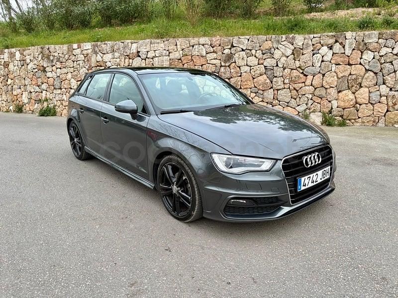 Usado Audi A3 S-Line 105 CV (77 kW) 2014 Gris / plata Berlina