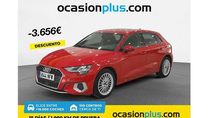 Rojo Usado 2023 Audi A3 Sportback Advanced Utilitario | 21.264 € (Buen precio) - Imagen 1/1