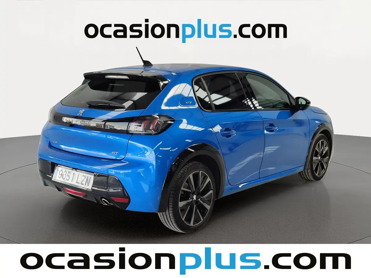 Usado Peugeot 208 GT 102 CV (75 kW) 2022 Azul Utilitario