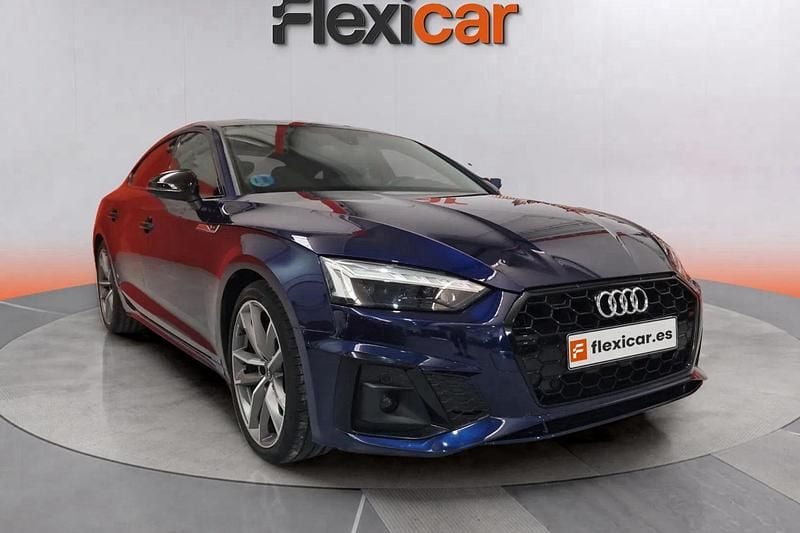 Azul Usado 2021 Audi A5 Sportback S-Line Berlina | 29.490 € (Buen precio) - Imagen 1/4