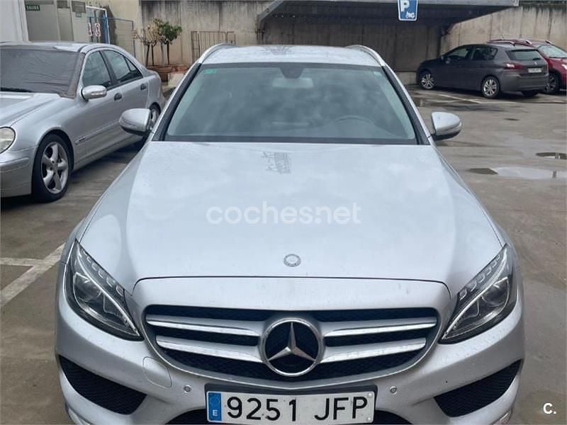 Usado Mercedes C220 AMG line 170 CV (125 kW) 2015 Gris / plata Familiar