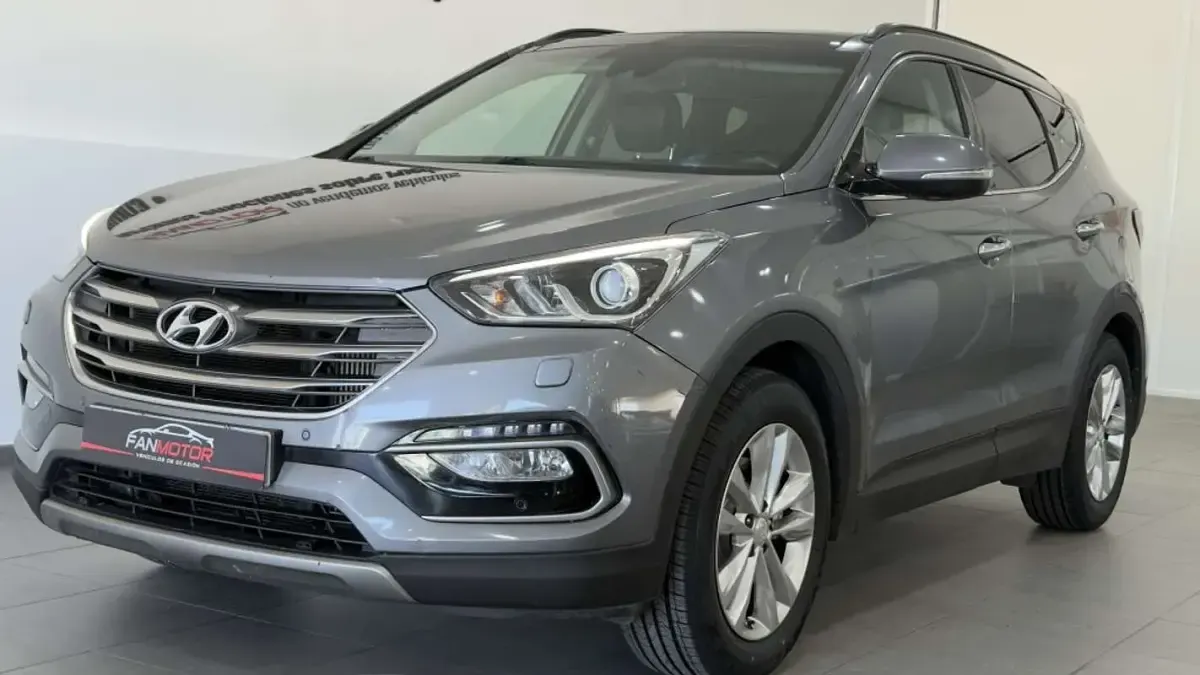 Usado Hyundai Santa Fe 201 CV (147 kW) 2016 Gris SUV