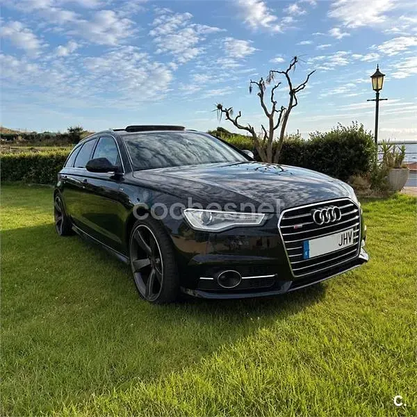 Usado Audi A6 S-Line 190 CV (139 kW) 2015 Negro Familiar