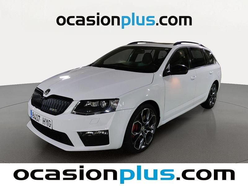 Blanco Usado 2014 Skoda Octavia RS Familiar | 17.300 € (Precio justo) - Imagen 1/4