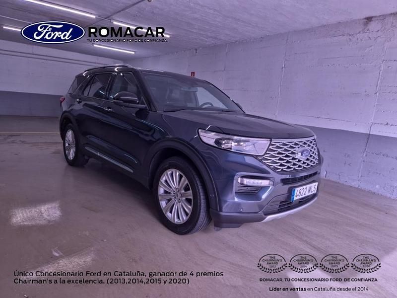 Azul Usado 2023 Ford Explorer Platinum SUV | 59.995 € (Un poco caro) - Imagen 1/4