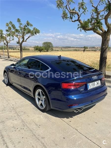 Usado Audi A5 Sportback 190 CV (139 kW) 2017 Azul Utilitario