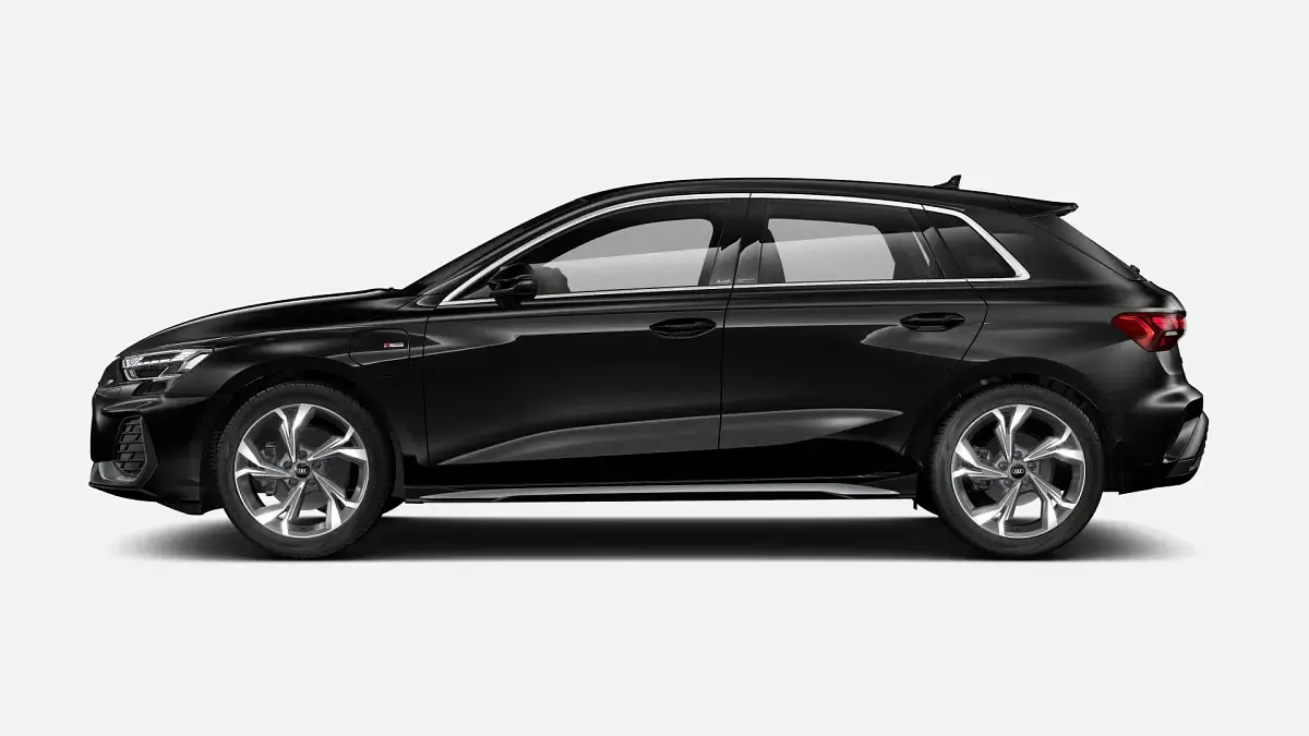 Usado Audi A3 Sportback S-Line 204 CV (150 kW) 2025 Negro Utilitario
