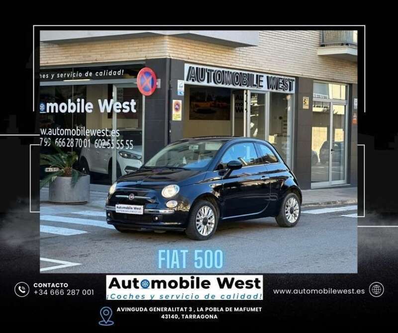 Negro Usado 2015 Fiat 500 Utilitario | 6300 € (Precio justo) - Imagen 1/4