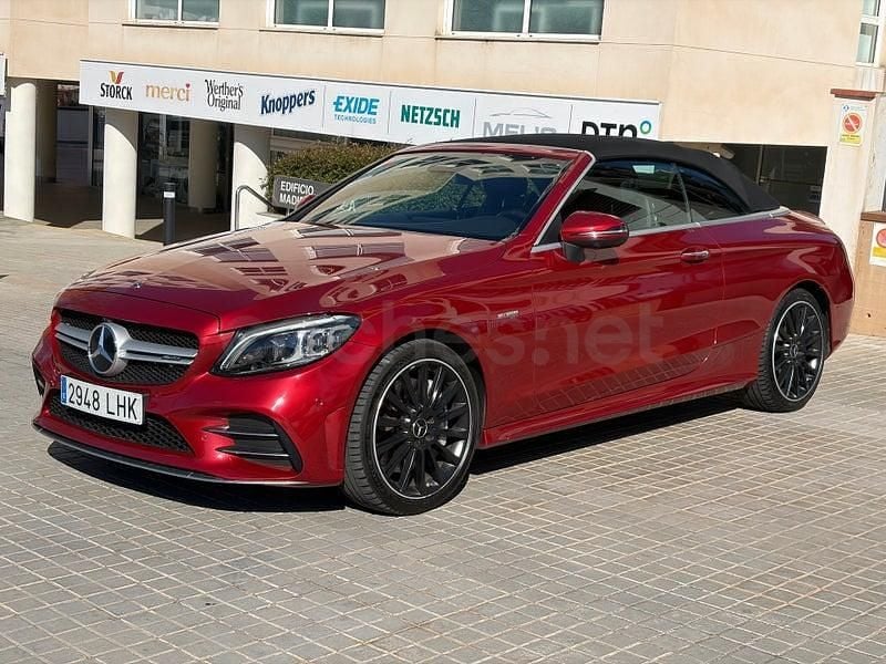 Usado Mercedes C43 AMG 390 CV (286 kW) 2020 Granate Descapotable