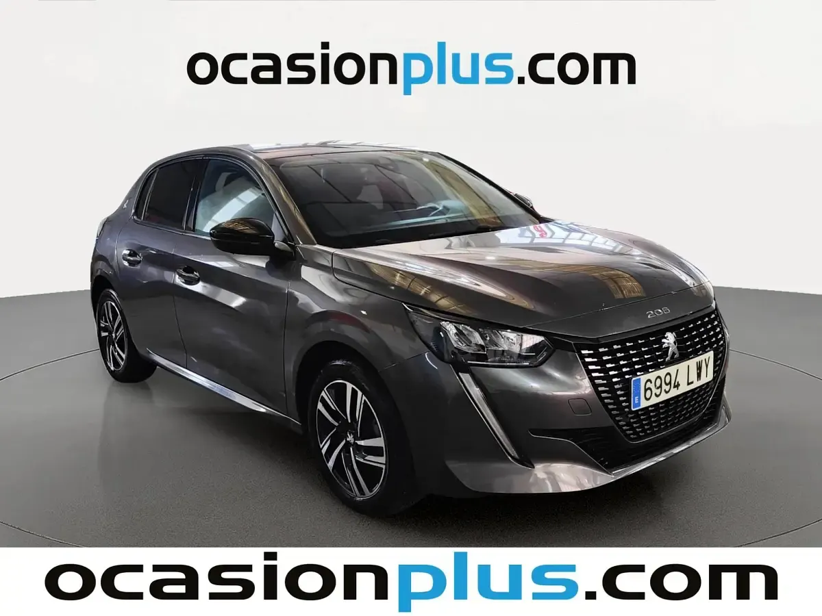 Usado Peugeot 208 Allure 102 CV (75 kW) 2022 Gris Utilitario