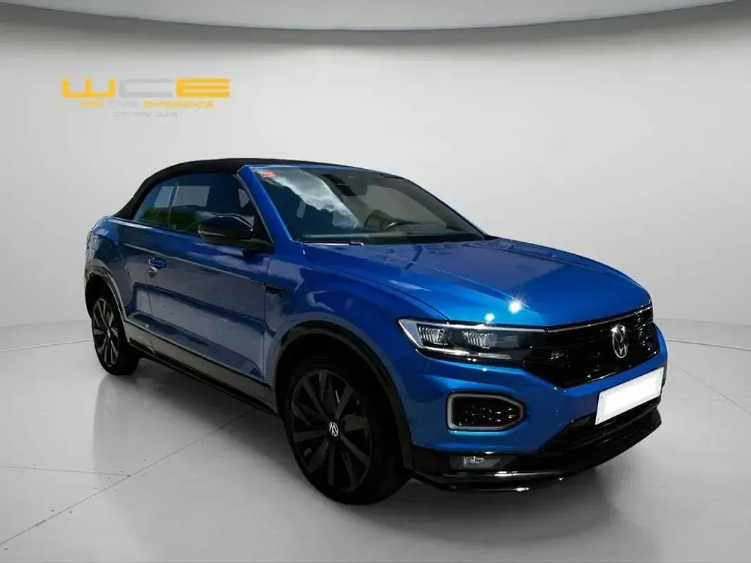 Usado VW T-Roc Cabriolet Style 150 CV (110 kW) 2021 Azul Descapotable