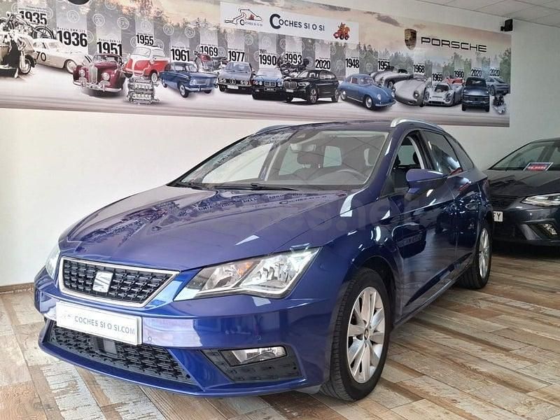 Usado Seat Leon XCELLENCE 130 CV (95 kW) 2020 Azul Familiar