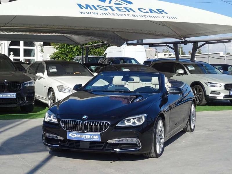 Negro Usado 2016 BMW 640 Cabriolet Sport Line Descapotable | 39.900 € (Caro) - Imagen 1/4