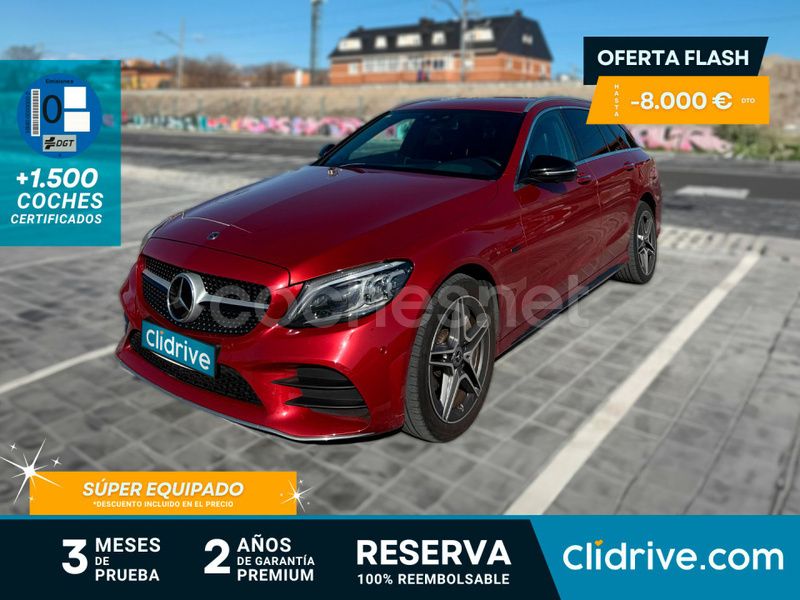 Rojo Usado 2020 Mercedes C300e Familiar | 28.390 € (Precio justo) - Imagen 1/3