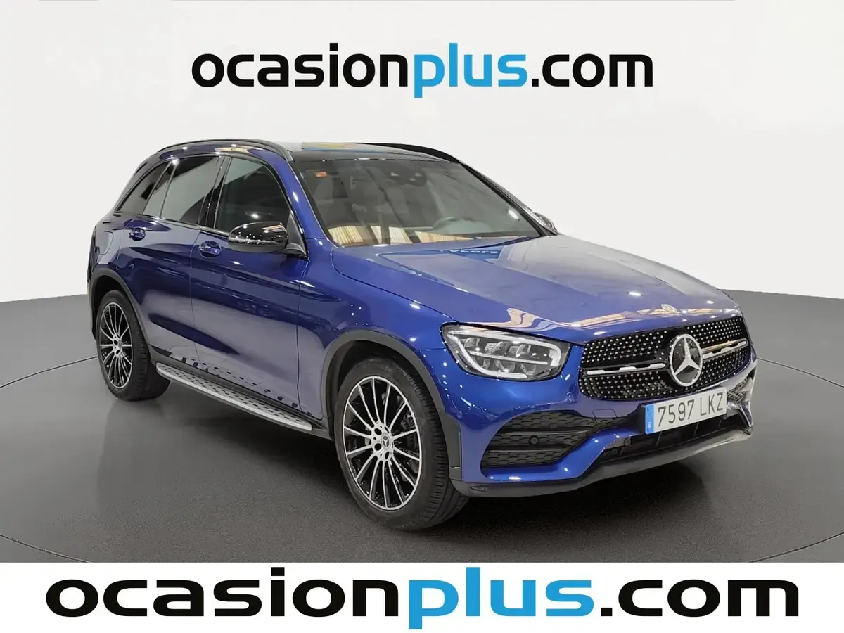 Usado Mercedes GLC200 AMG 197 CV (144 kW) 2020 Azul SUV