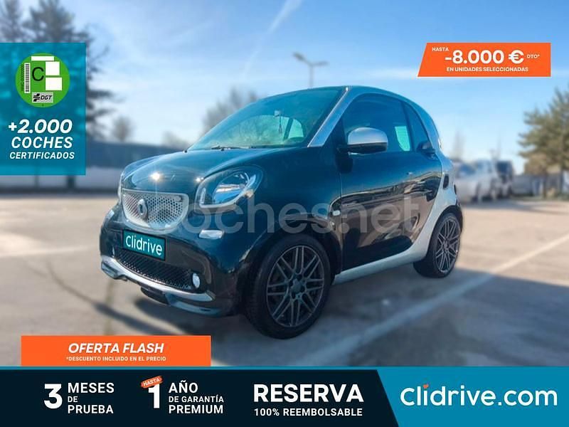 Negro Usado 2018 Smart ForTwo Cabrio Brabus Descapotable | 10.790 € - Imagen 1/3