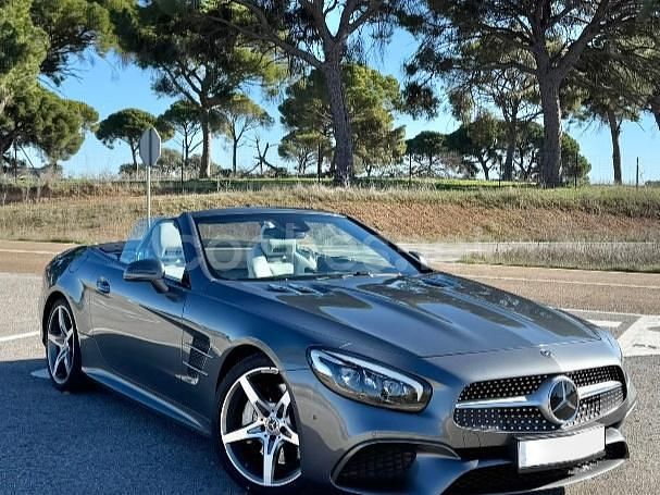 Usado Mercedes SL400 367 CV (269 kW) 2018 Gris / plata Descapotable