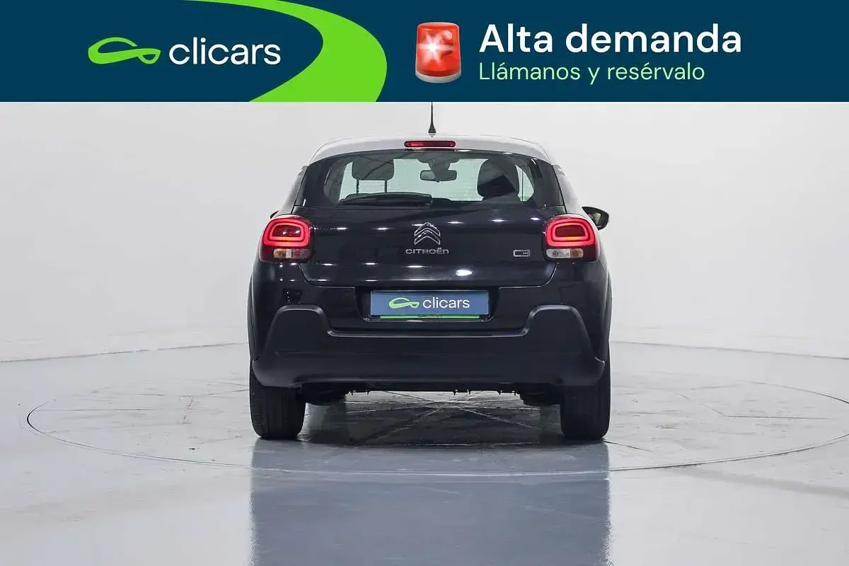 Käytetty Citroën C3 Feel 110 HP (80 kW) 2022 Musta Viistoperä