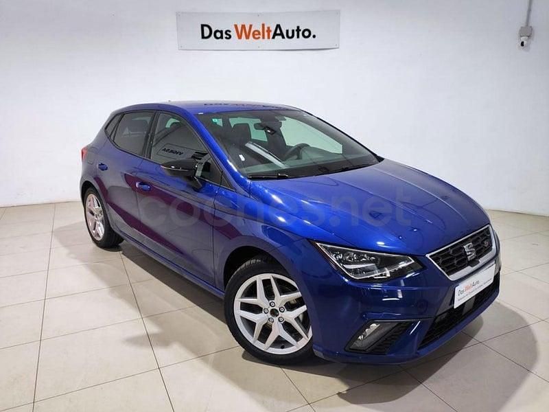 Usado Seat Ibiza FR 110 CV (80 kW) 2021 Azul Utilitario